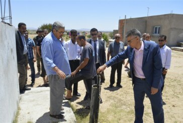 والي سيدي بوزيد يعاين وضعية التّزوّد بمياه الشّرب بمعتمدية جلمة