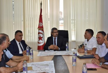 جلسة متابعة لتنفيذ مشروع تزويد مدن سيدي بوزيد وجلمة ولسودة بالغاز الطبيعي