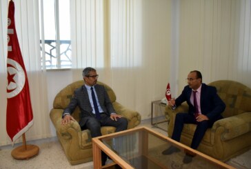 والي سيدي بوزيد يستقبل المدير العام للاتحاد التونسي للتضامن الاجتماعي